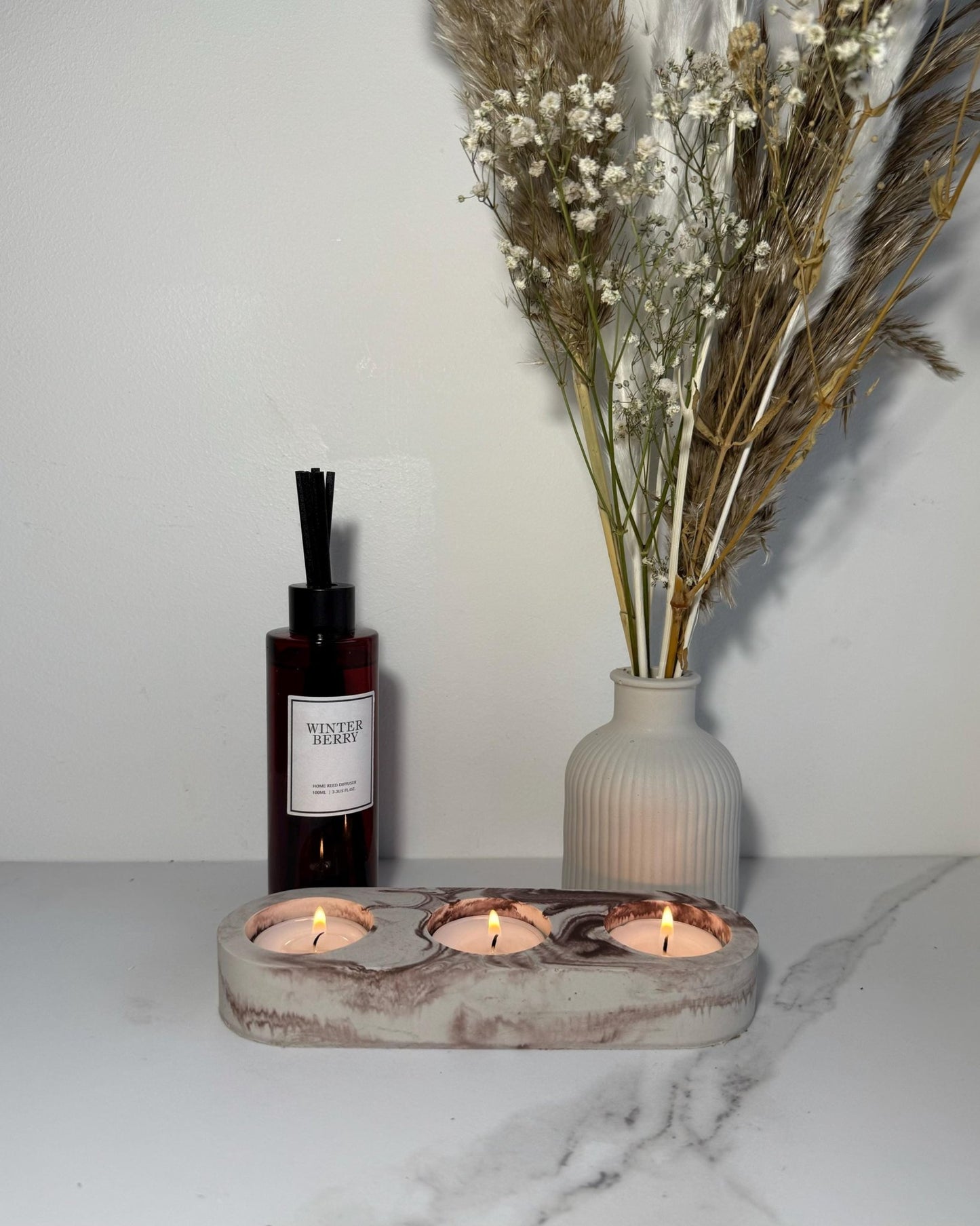 Handcrafted Concrete Homie Holder: A Cozy Candle Holder - Dustivy