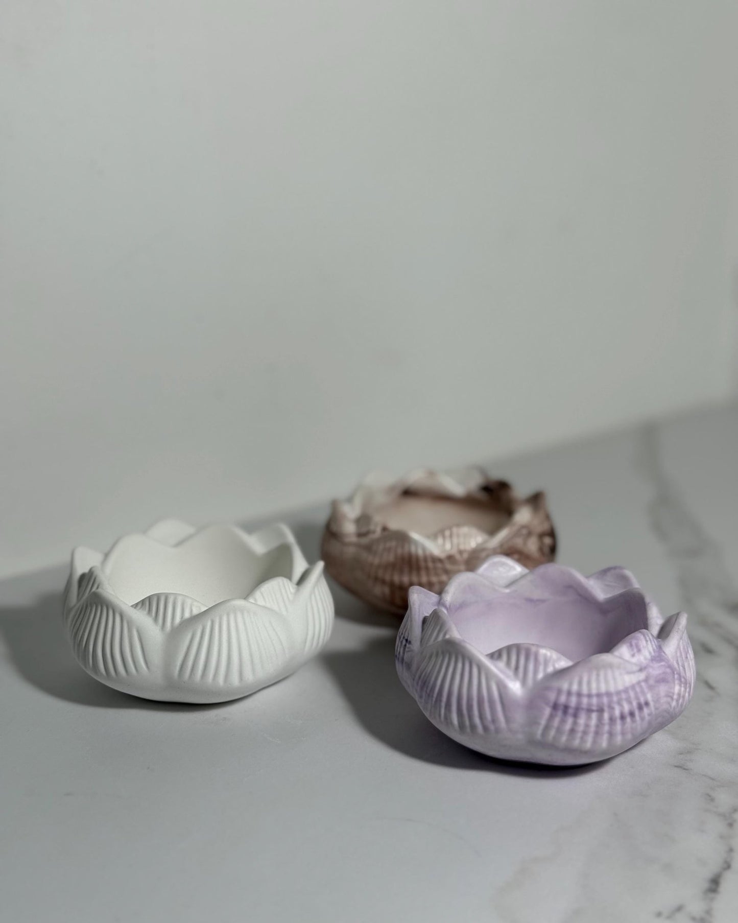Handmade Concrete Lotos - Candle Holder - Dustivy