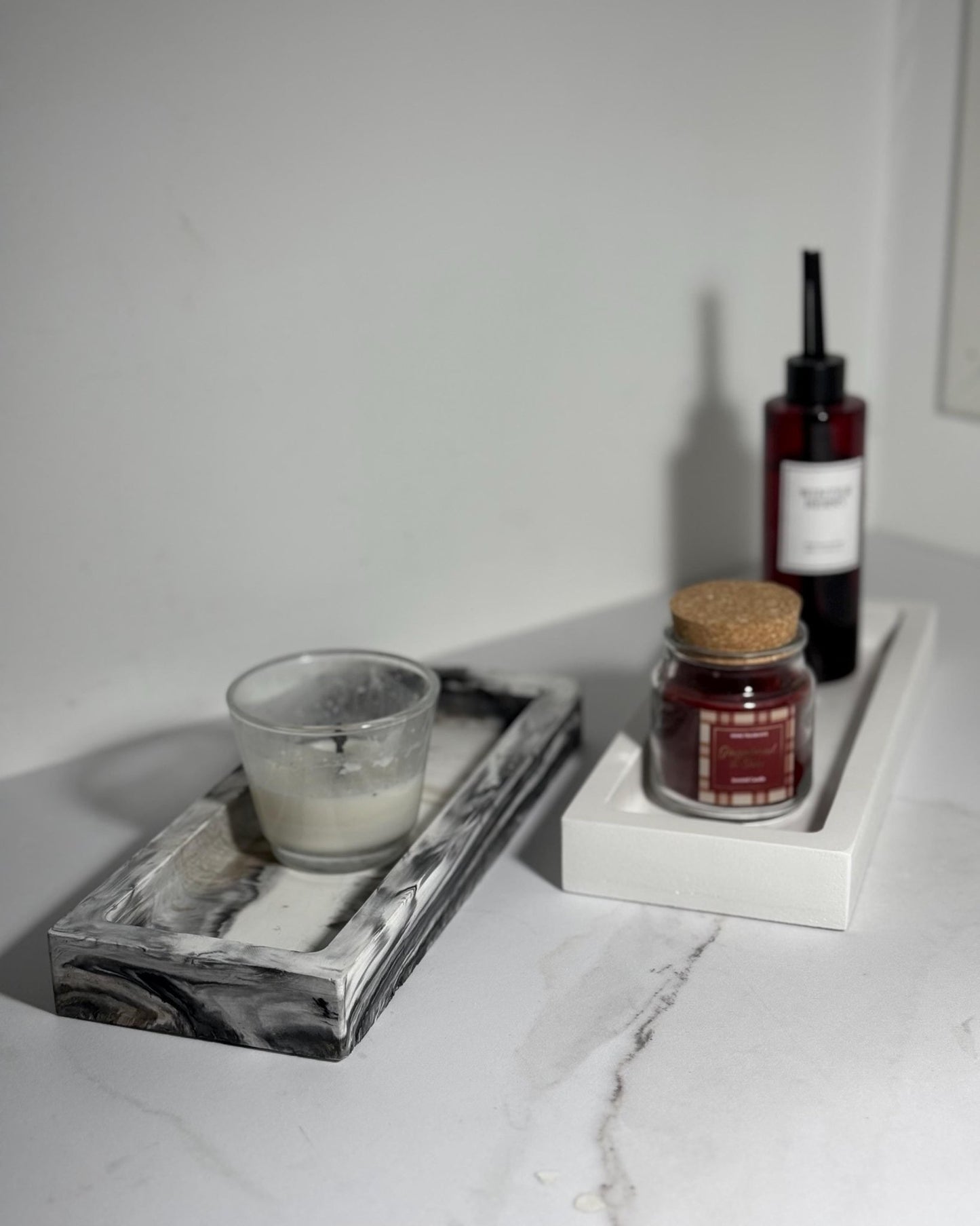 Handmade Concrete Rectangle - Perfect for Jewelry, Candles, Coffee, Vine, Cosmetics, and Perfumes - Dustivy