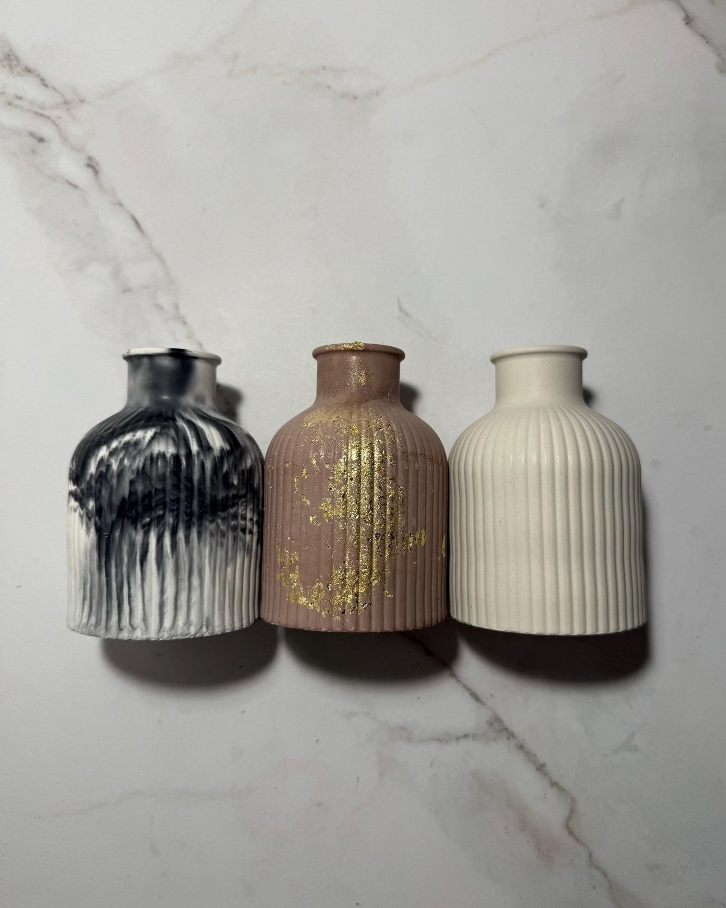 Handmade Concrete Vase - Perfect for Fresh or Dried Flowers and Decor Gift for Home - Dustivy