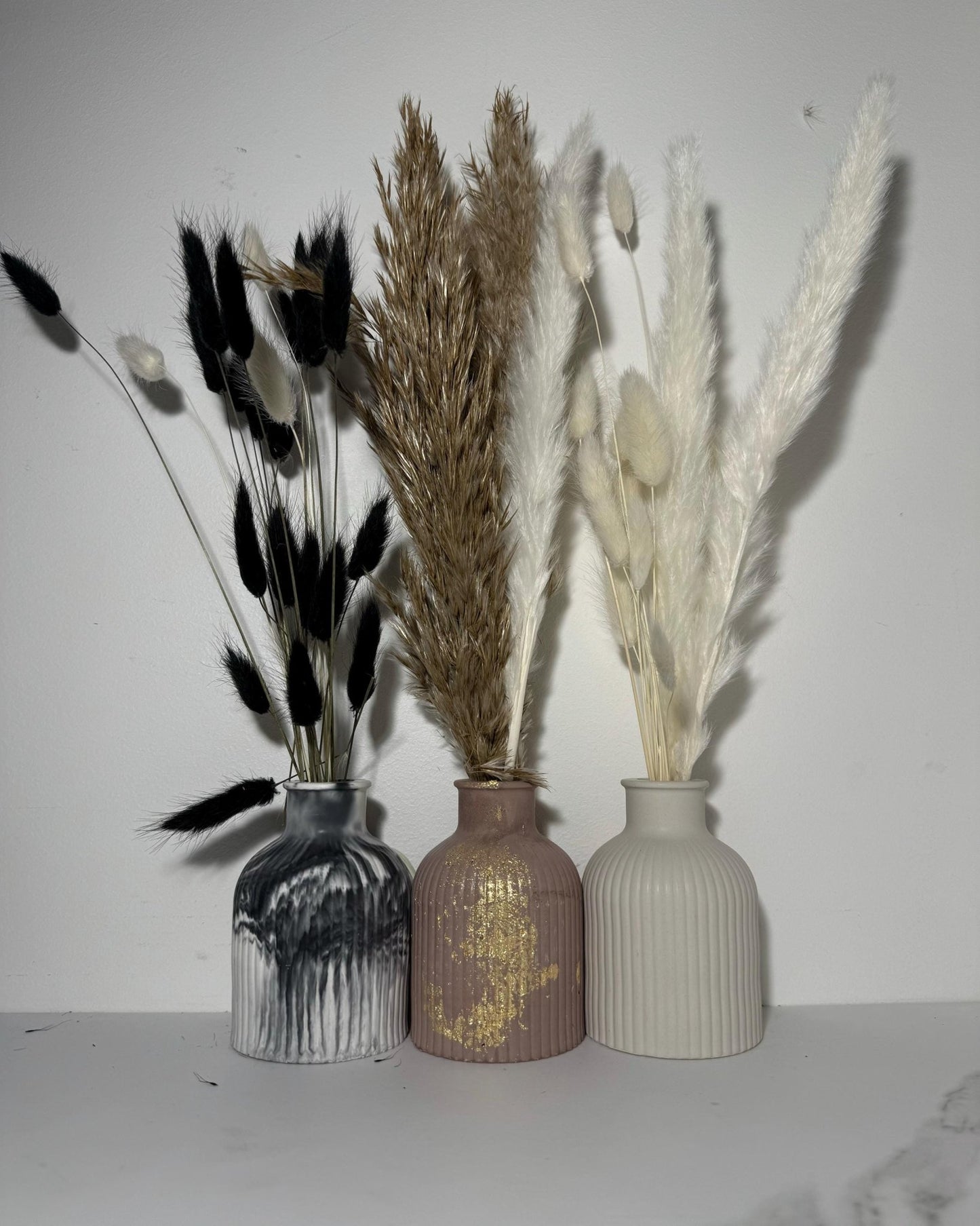 Handmade Concrete Vase - Perfect for Fresh or Dried Flowers and Decor Gift for Home - Dustivy