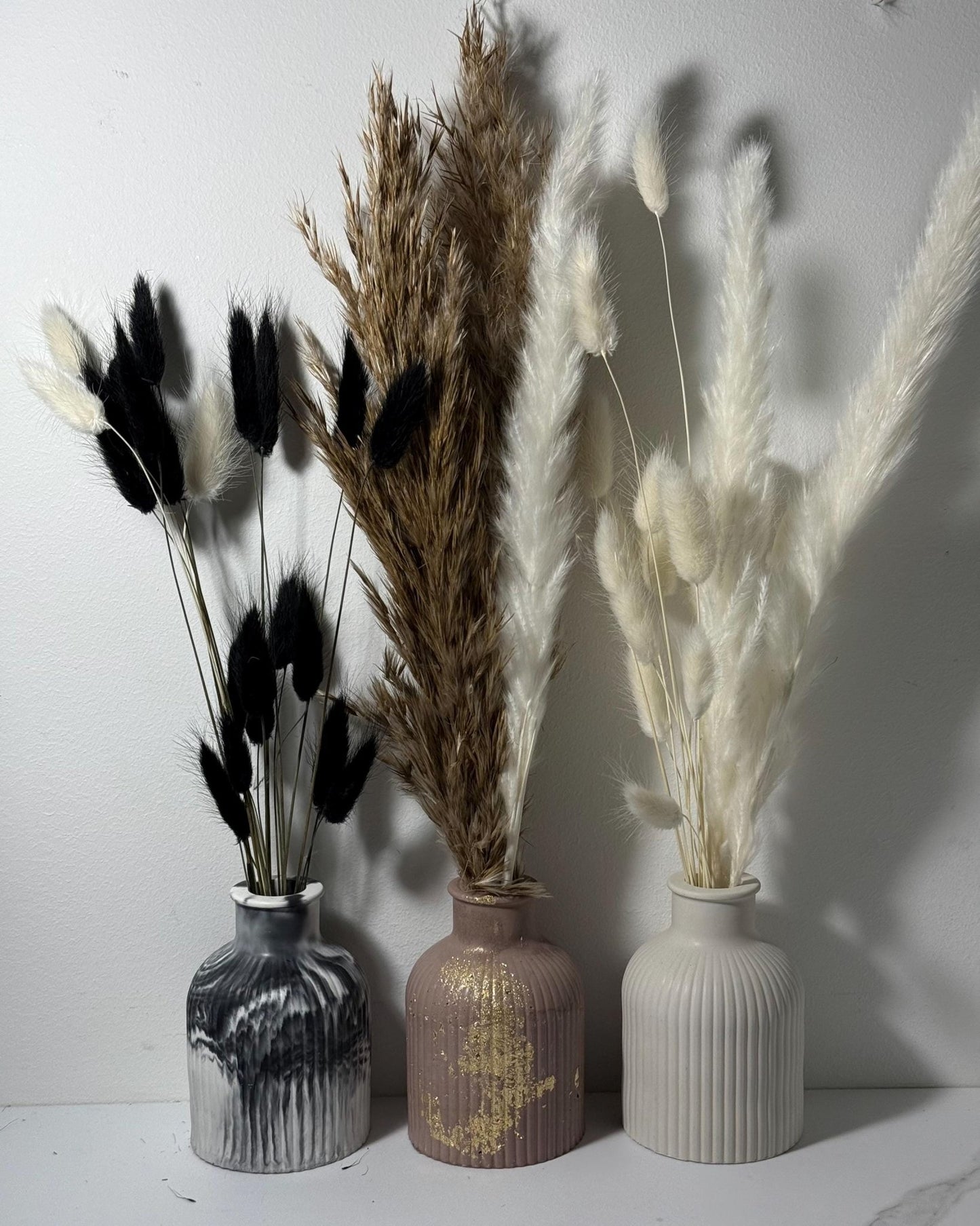 Handmade Concrete Vase - Perfect for Fresh or Dried Flowers and Decor Gift for Home - Dustivy